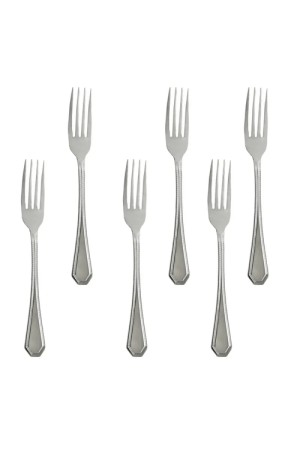 JOGO DE GARFOS DE INOX SILVER C/06 PECAS