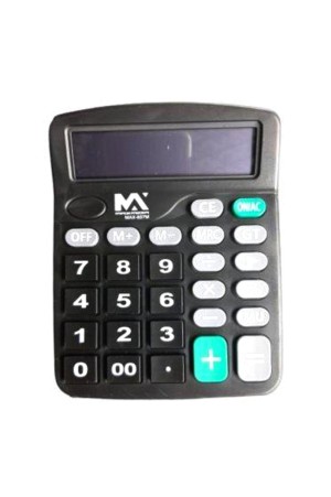 Calculadora Eletrônica 12 Digitos Max Midia -  MAX-837M - Pilha Palito AAA