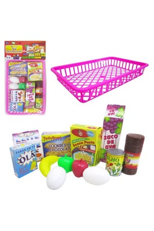 Kit Mini Mercado com 12 pecas