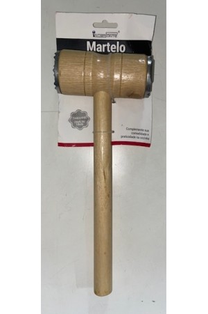 Martelo para Carne de Madeira e Aco 26CM - HU56251