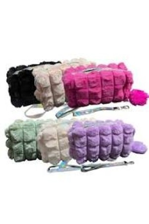Estojo Nécessaire Pelúcia com Pompom Cores Interponte